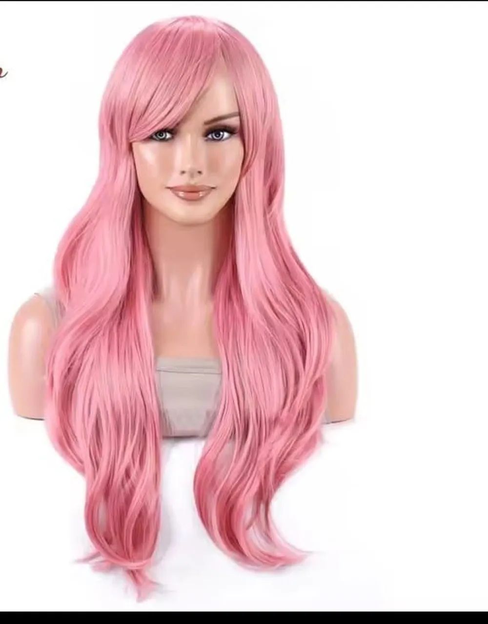 Peruca rosa de fibra japonesa  - Foto 3