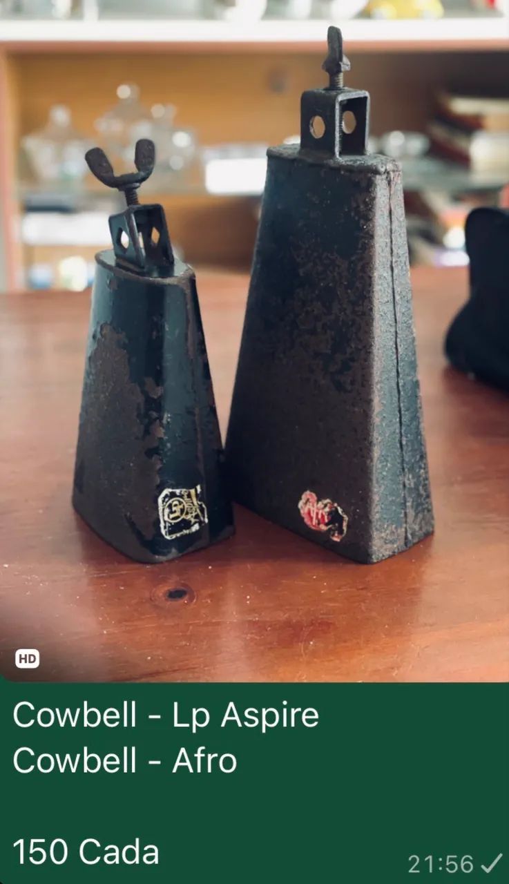 Cowbell Lp e Afro 150 Cada Um 