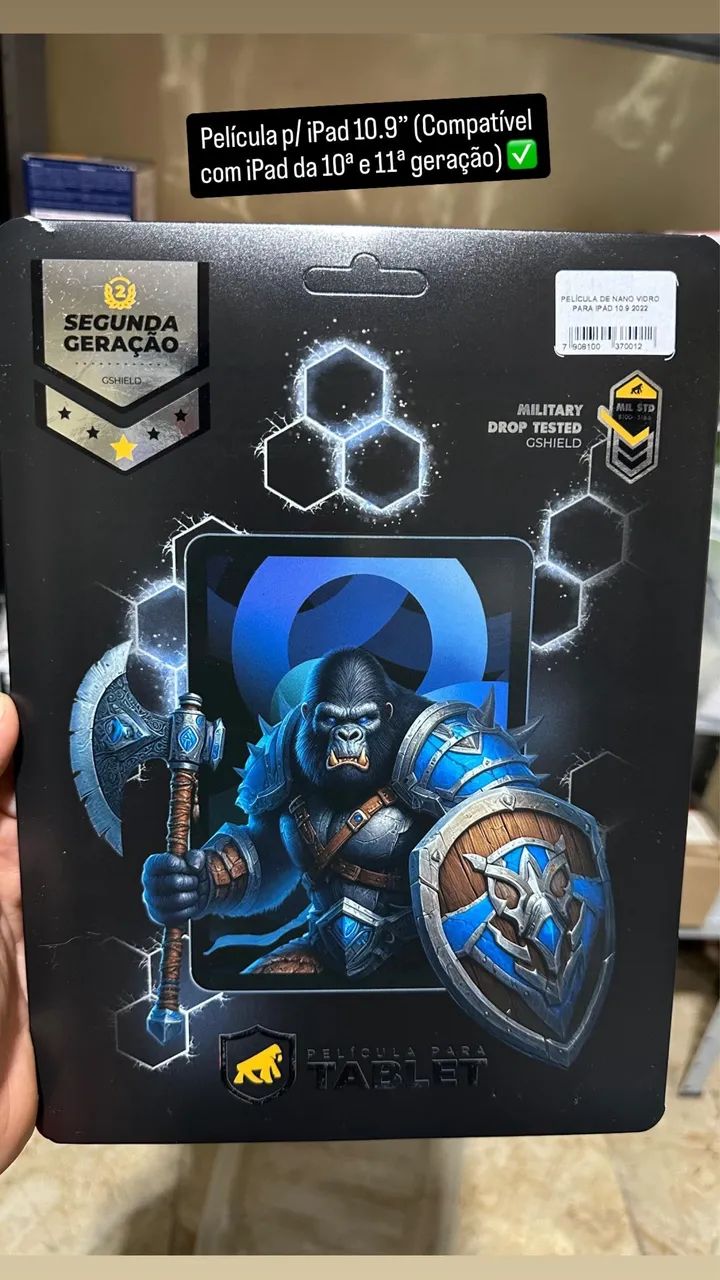 Película de Nano vidro para iPad 10 e 11 - Gshield 