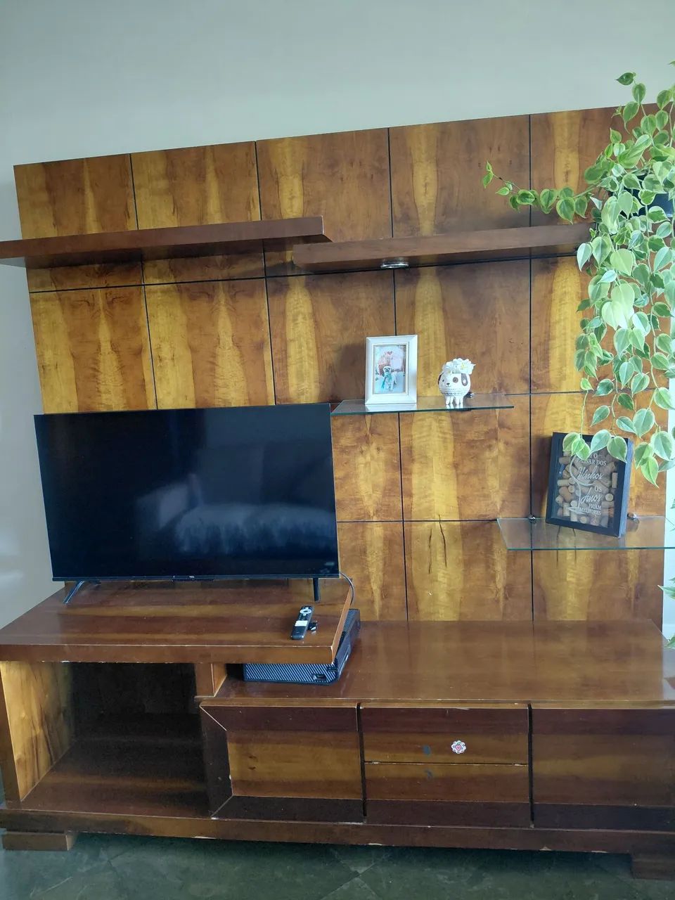 Rack estante embuia madeira maciça  - Foto 2
