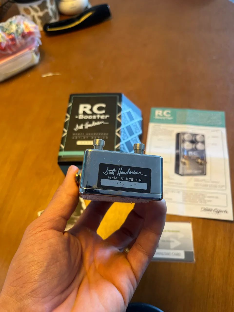 ギター Xotic RC Booster SH Scott Henderson Xotic RC Booster Scott Henderson Signature - Chrome - Instrumentos
