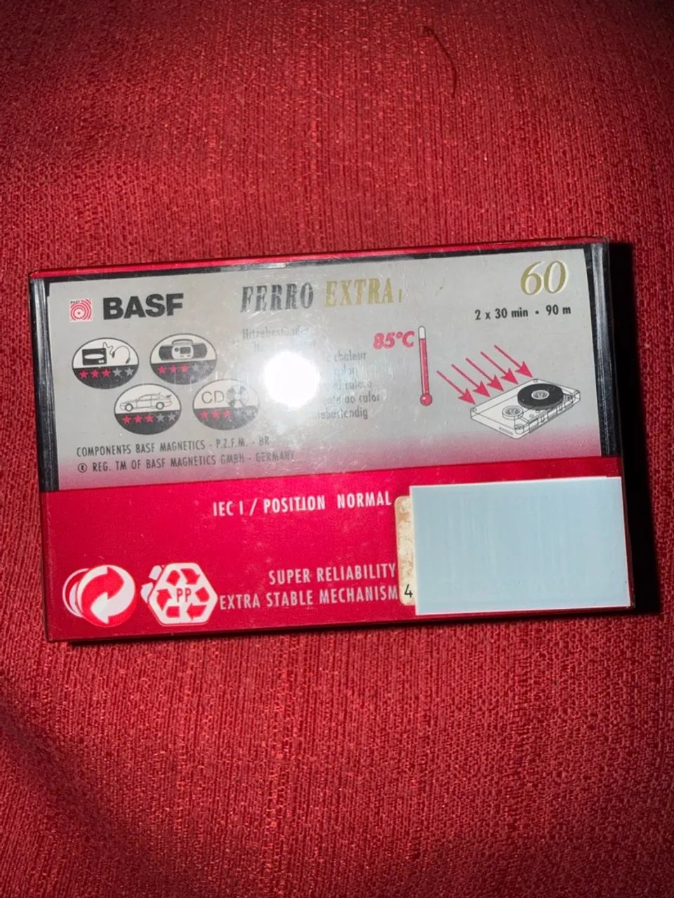 3 pack Fita Cassete BASF ferro extra 60 - Foto 3