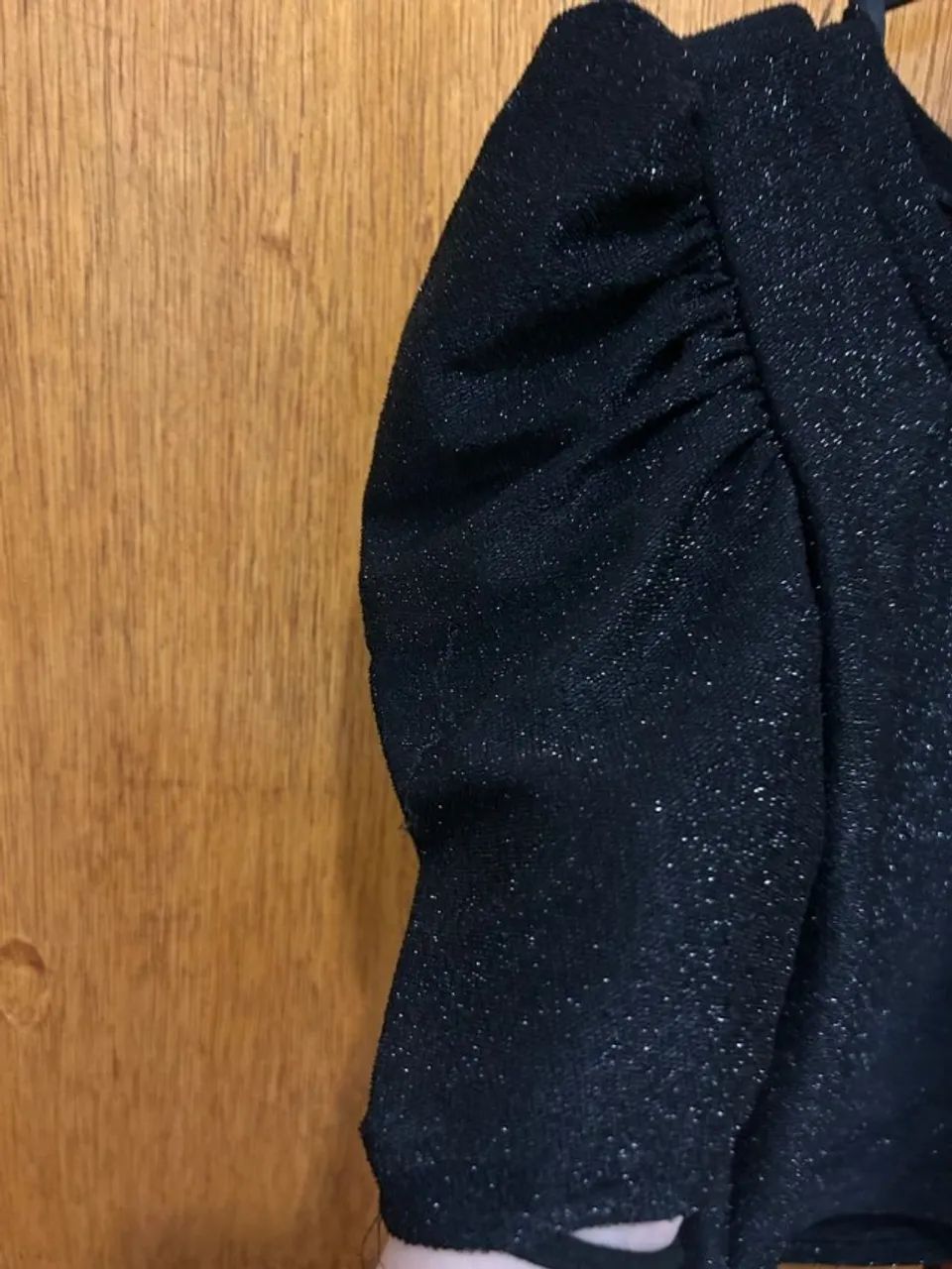 Cropped Feminino Preto com Brilho - Foto 3