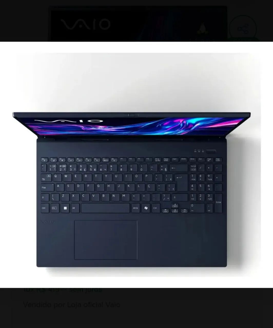 Notebook VAIO FE16 Ryzen 7 | 16GB RAM | SSD 512GB | Linux | Ideal