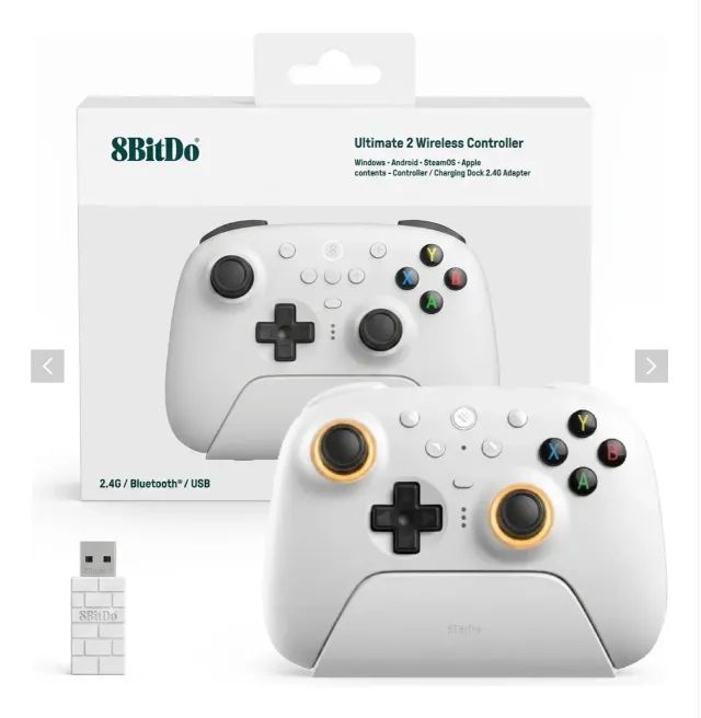 Controle PC 8Bitdo c/ dock de carregamento