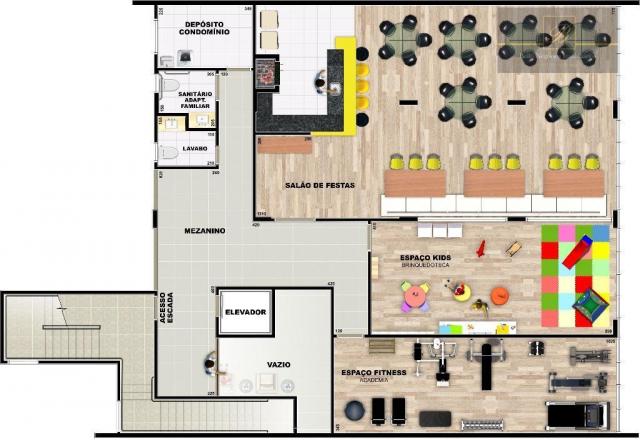 Apartamento com 1 dormitório à venda, 58 m² por R$ 289.425 - Santo Antônio - Joinville/SC - Foto 13