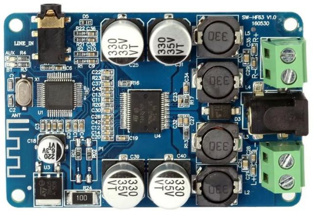 COD-AM296  Amplificador De Áudio E Receptor Bluetooth Tda7492p 25+25w Arduino Robotica - Foto 5