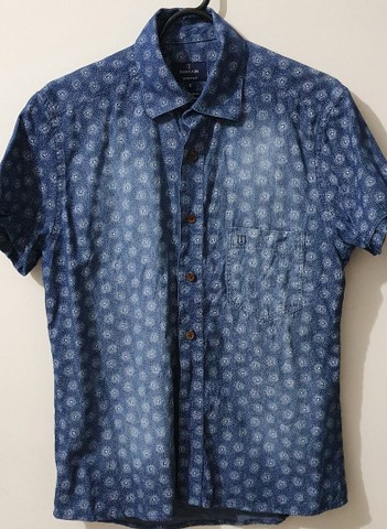 Camisa individual manga curta, semi nova