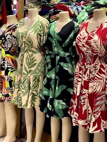 2 Vestidos Estampados Longos Moda Cristã Feminina - Foto 5