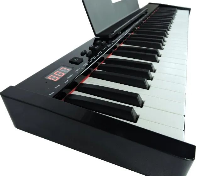 Piano Eletrônico 61 Teclas Arranjador Konix - PH61-S MIDI +