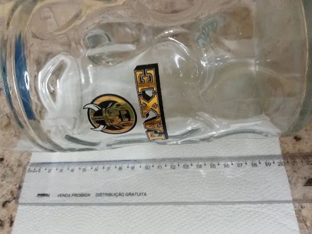 Caneca Faxe em Vidro 1,3 Litro- Alemã Gigante- Peça p Colecionador - Foto 4