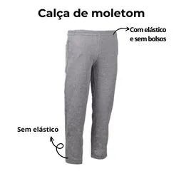 Calça Moletom Cinza - Promoção
