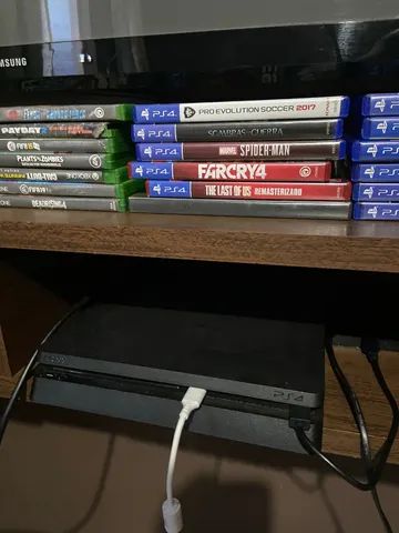 Ps4 Slim - Dois controles - 1 jogo - Videogames - Setor Campinas, Goiânia  1256806130