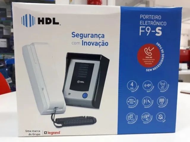 Porteiro Eletrônico F9-s Com Fonte Função Siga-me Hdl - Foto 5
