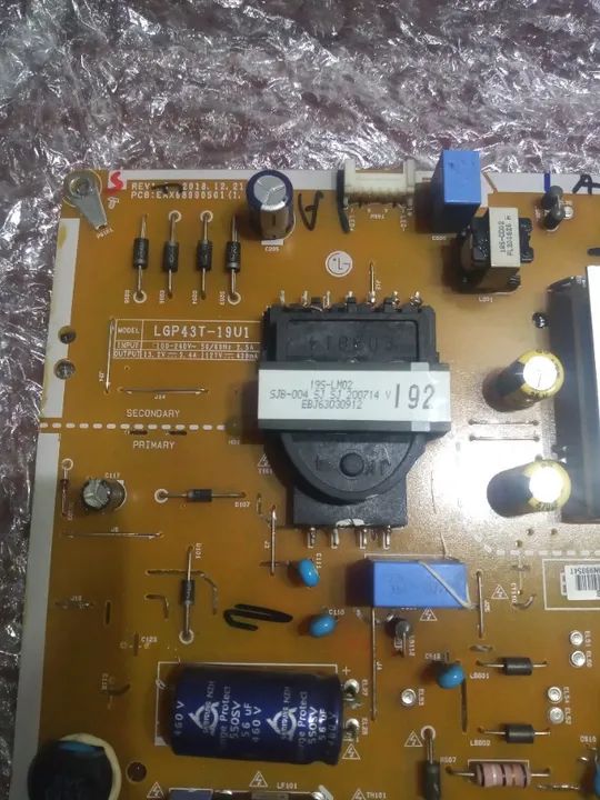 Placa Fonte Tv Lg 43un7300psc