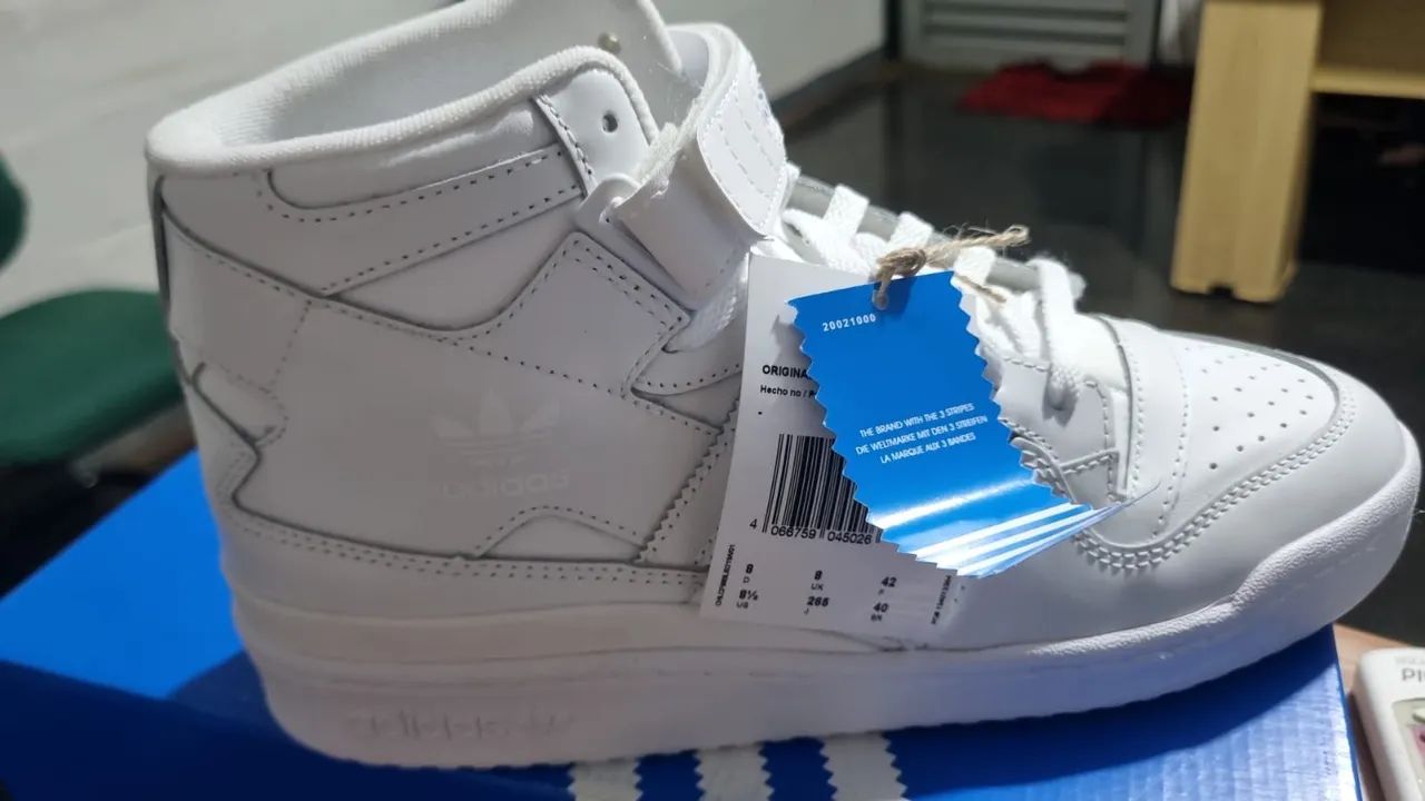 Tênis Adidas Forum Branco e preto