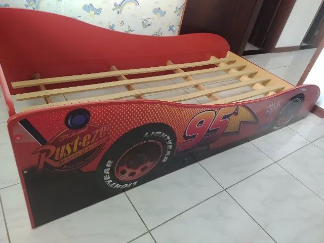 Cama solteiro 95 vermelha! - Foto 4