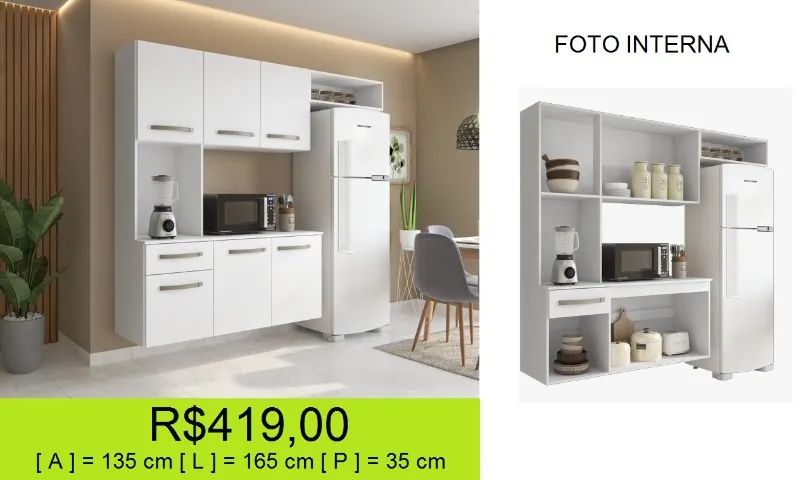 Armario de cozinha a pronta entrega  - Foto 3