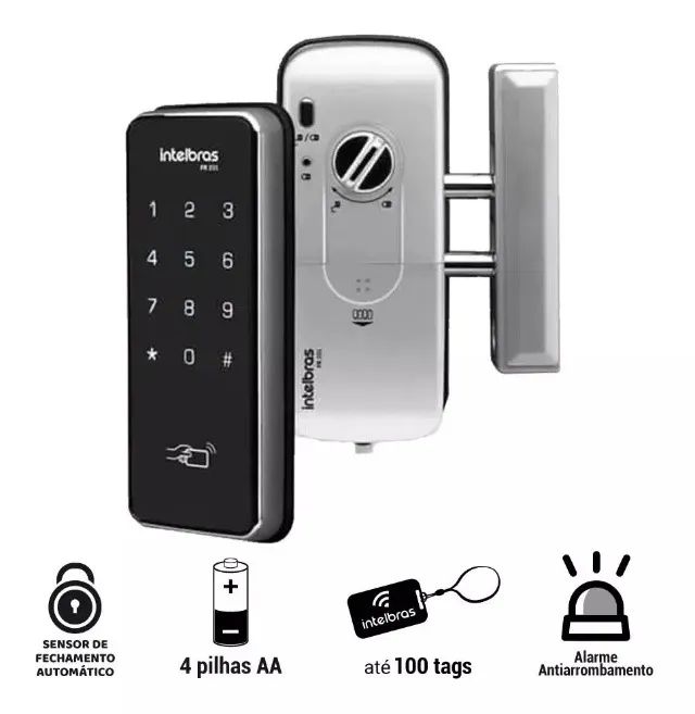 Fechadura Digital De Sobrepor Fr201 Intelbras - Foto 2