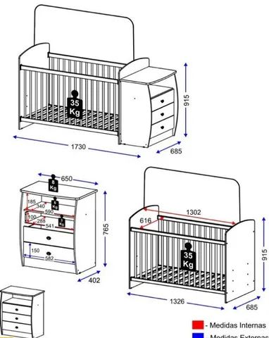 Promoção Berço + Comoda - CN4    - Foto 2