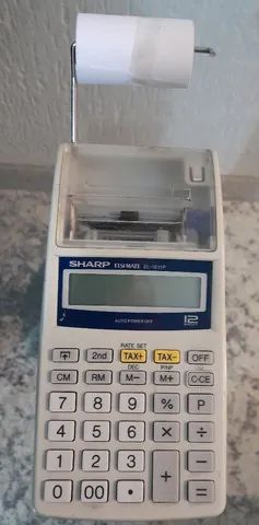 Calculadora Sharp EL 1611P com bobina