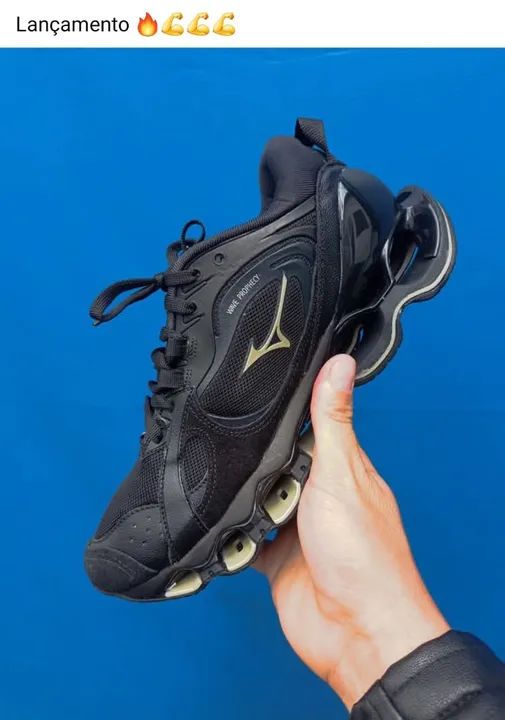 Tênis Mizuno Wave Prophecy 6 dourado  - Foto 5