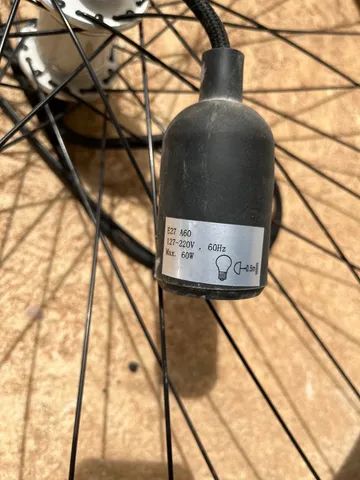 LUMINÁRIA DECORATIVA  E FUNCIONAL ARO BIKE - Foto 4