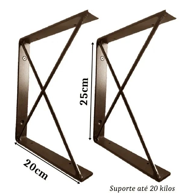 2 Mão Francesa Dupla "não acompanha tábuas" - Foto 2