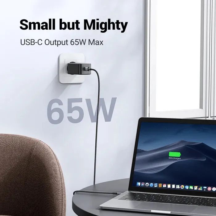 Super Carregador UGREEN 65W USB C 3 portas NOVO - Foto 4