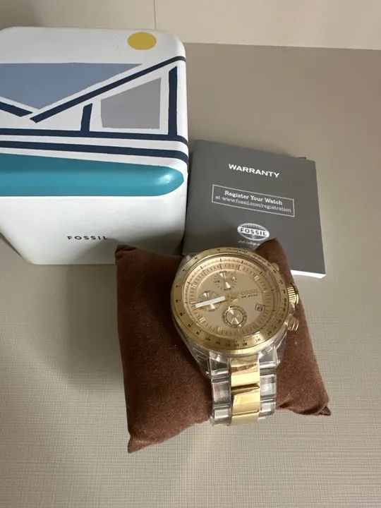 Relógio Fossil Dourado - Foto 2