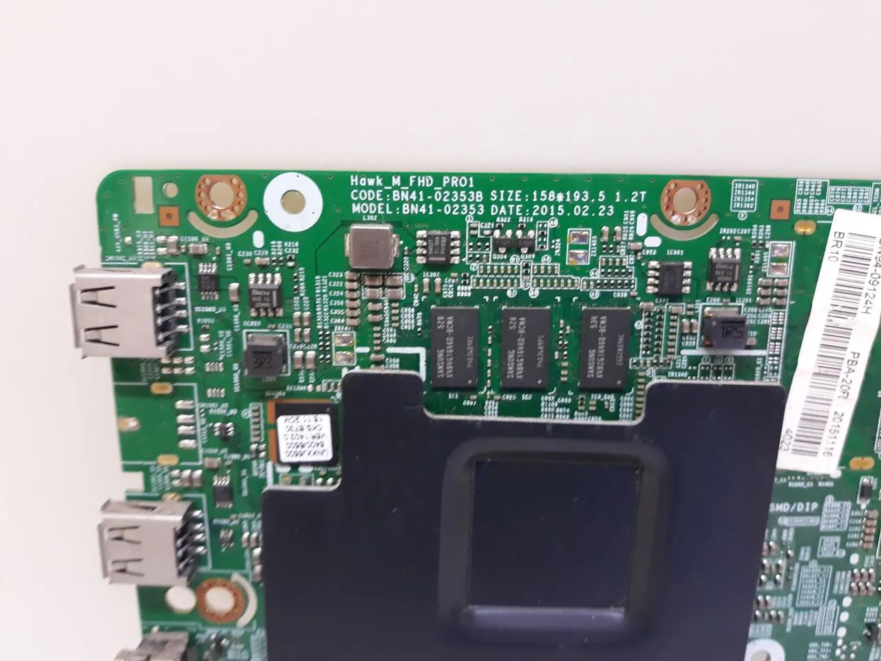 Placa principal do TV Samsung. Un40j5500ag. Usada porém Boa.  - Foto 2