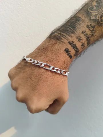 Pulseira 3X1 NOVA BANHADA A PRATA 925 - Foto 2