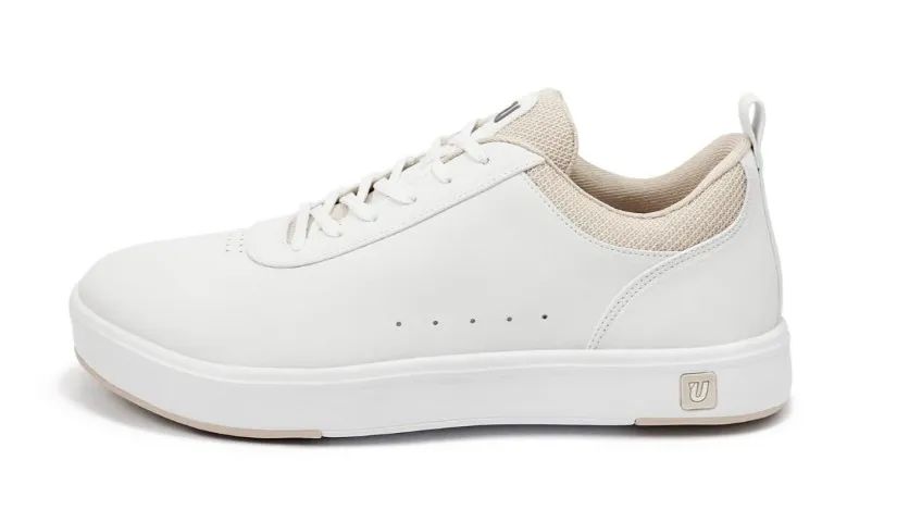 Tênis unissex Yuool Urban Greige branco com bege - tamanho 35-36