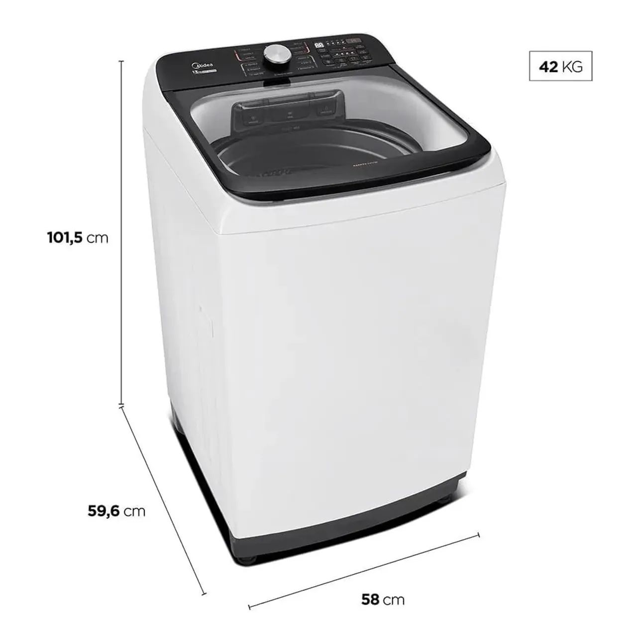 Máquina de Lavar Roupa Midea 13kg Wave-agitator - Foto 2