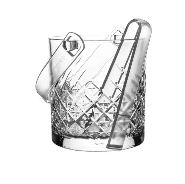 Balde para Gelo com Pinça - karat Pasabahce