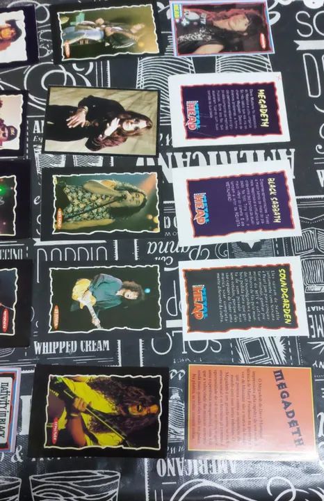 Lote de Cards Rock Revista Metal Head - Anos 90 - Foto 2