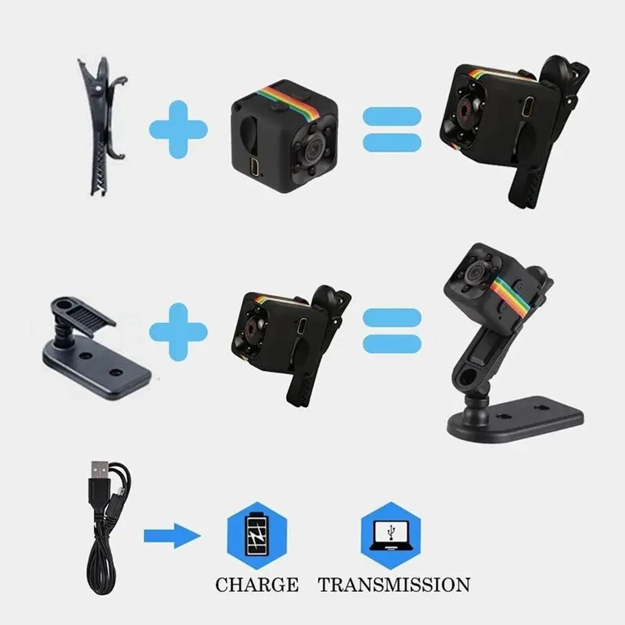 Mini câmera HD portátil 