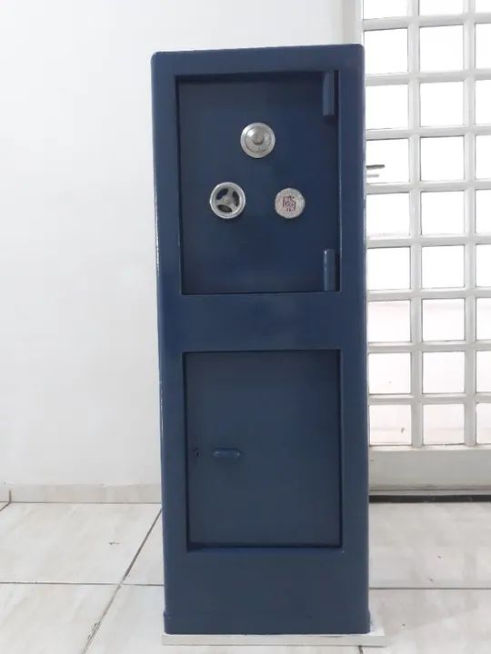 Cofre de aço e concreto para decoração!