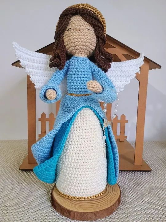 Anjo de Crochê - Decoração para o Lar - Foto 6