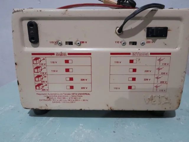  regulador automatico de tensao universal vita modelo rae 500  - ate 500v a testado funcio - Foto 2