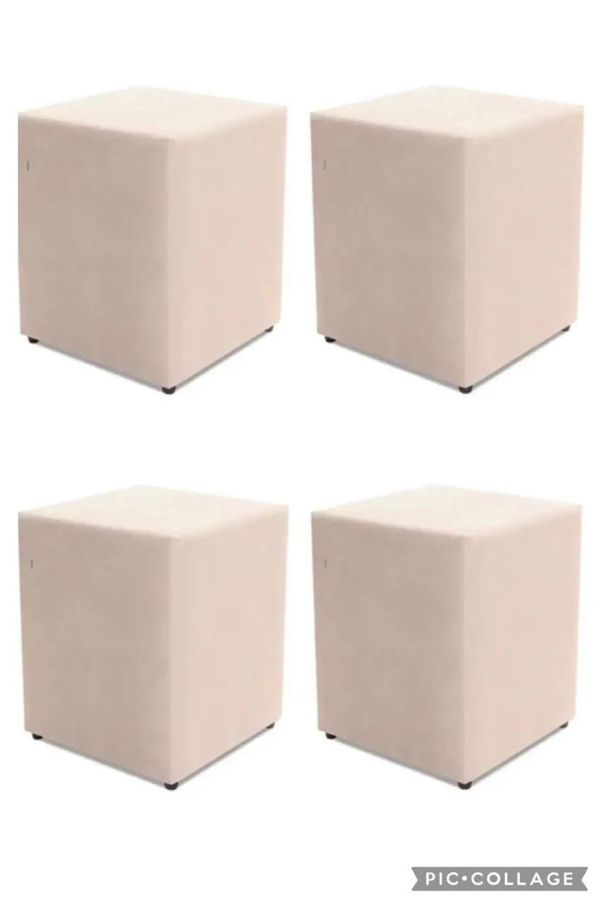 Puff de corino branco 65576096136834120