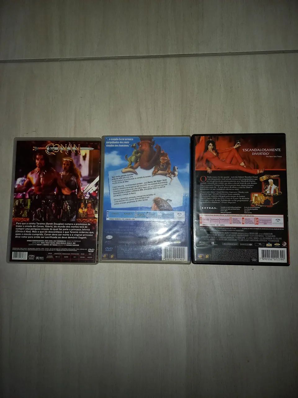 3 DVDS Originais - Conan, A Era do Gelo 2 e Endiabrado - Foto 2