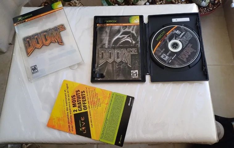 Jogo Doom 3 Limited Collectors Steel Book Xbox/xbox 360 Excelente - Foto 2