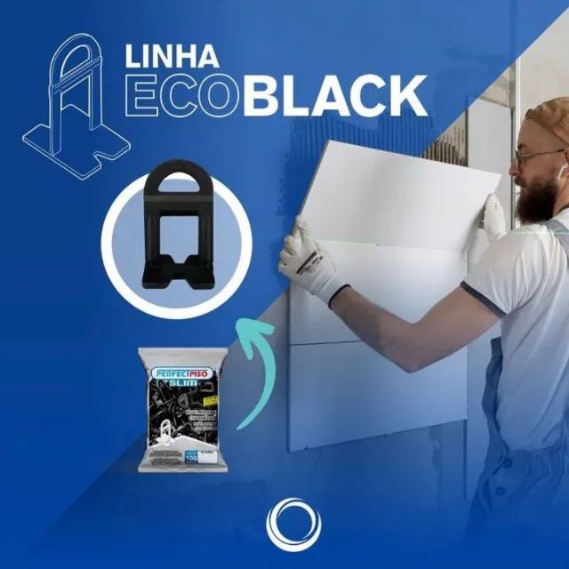 Espaçador Nivelador - Eco - Black - 1.000 Clips Pefectpiso