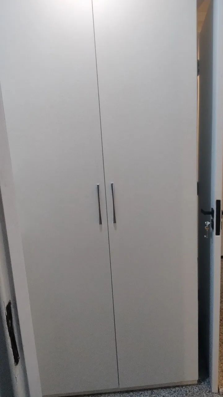 Guarda-Roupas Branco de 2 Portas com 3 Gavetas - Foto 3