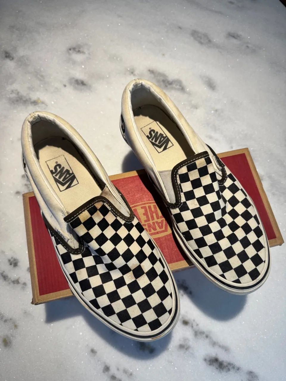 HOT Tênis Vans Slip On Xadrez Tênis Vans Slip-On Xadrez