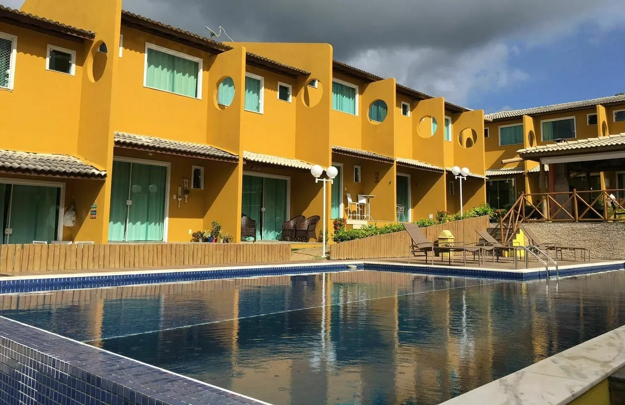 Apartamento Village Imbassaí Summer Flats 3 suítes 70m2 Decorado Estrada do Coco Linha Ver