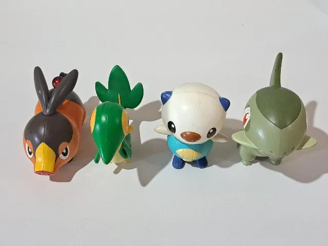 Miniaturas Pokémon Black and White McDonalds - Lote com 04