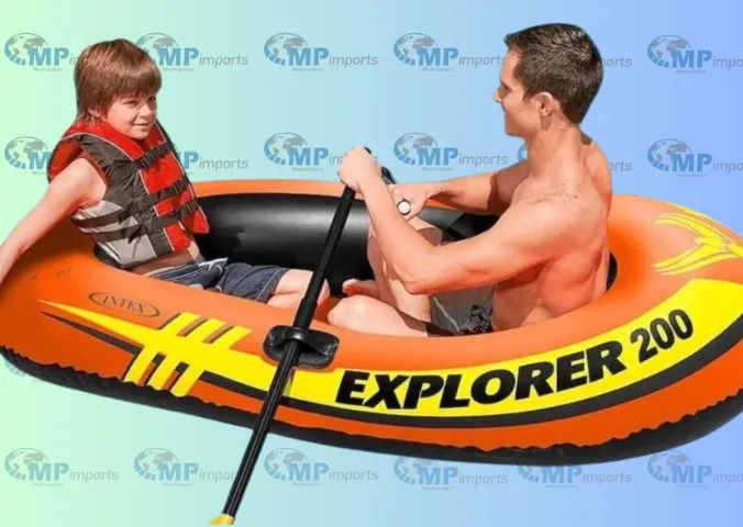 Loja MP Imports: Intex Explorer 200 Barco Inflável 2 Pessoas 185x94x41cm Modelo 58330 - Foto 3