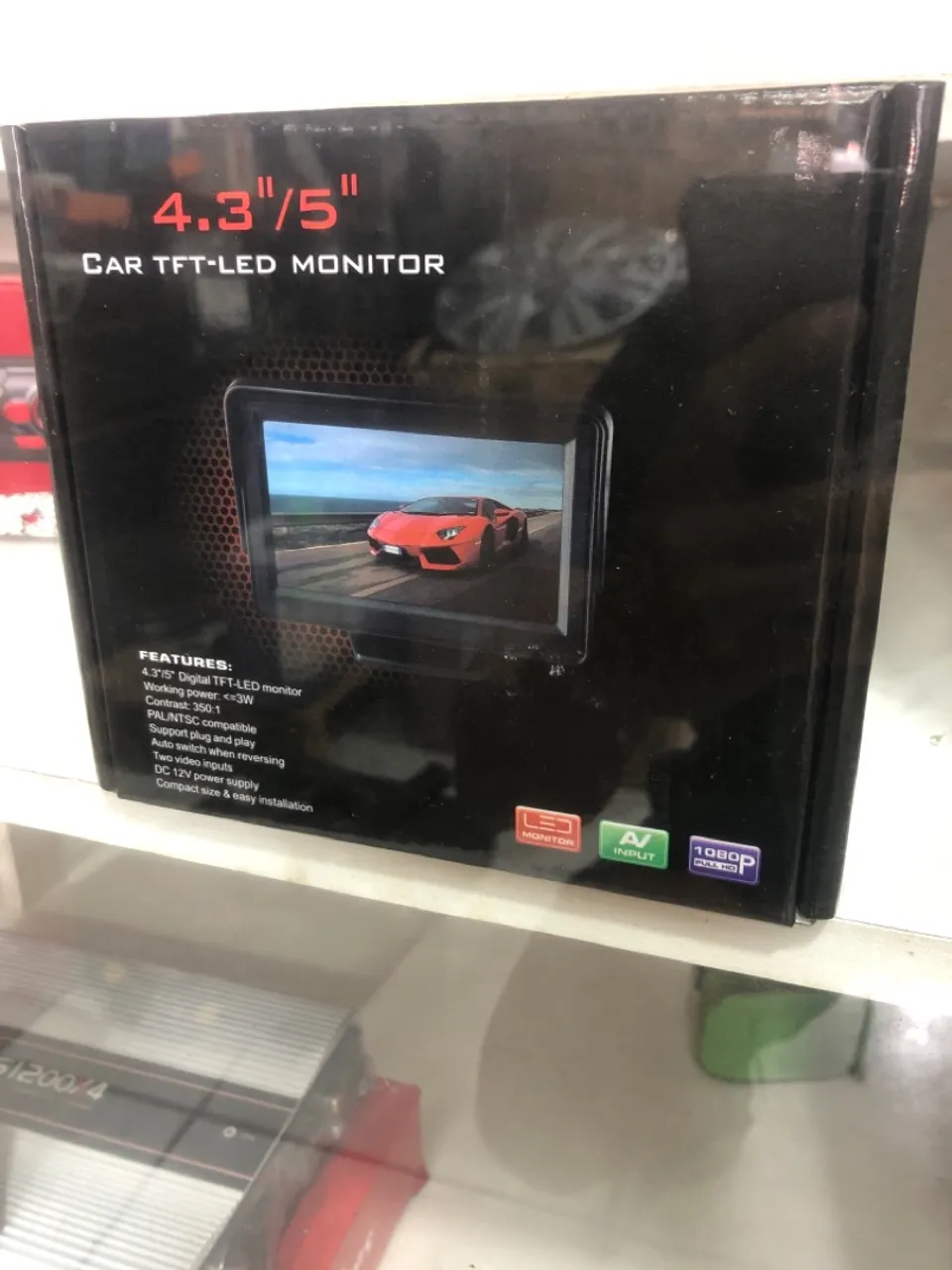 Monitor Carro TFT-LED 4.3"/5" - Tela para câmera de ré